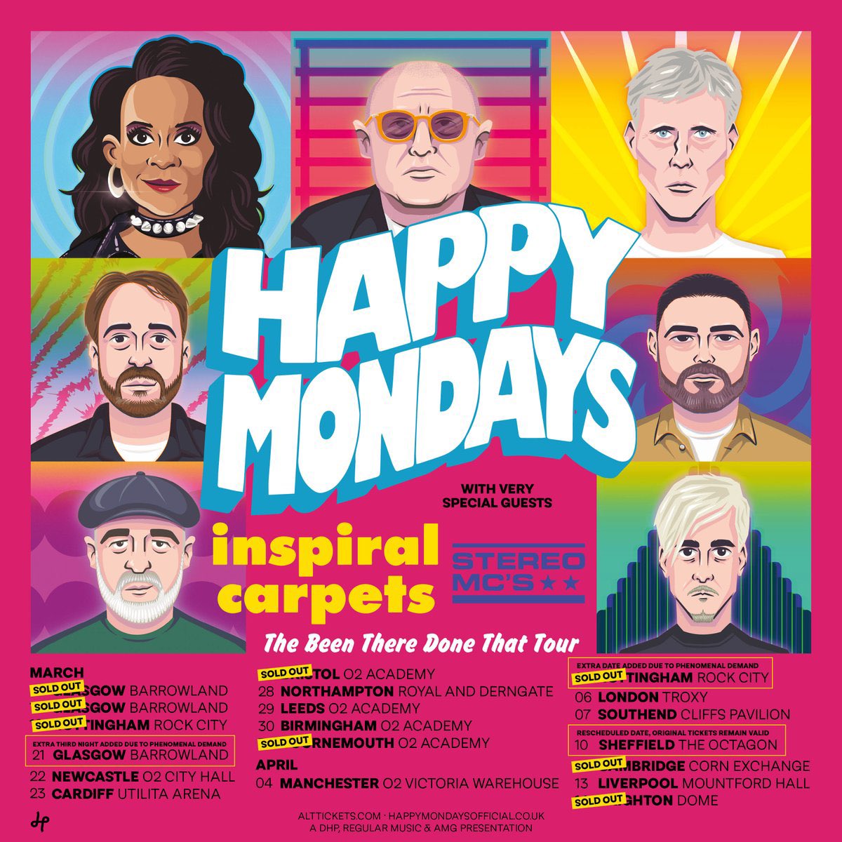 You wake up in the morning, you’ve got to read all the Sunday papers, the kids are running around, you’ve got to mow the lawn, wash the car, and you think “Sunday, Bloody Sunday!” Not today though @brightdome @Happy_Mondays @Rowetta @inspiralsband @StereoMcs_Rob_b
