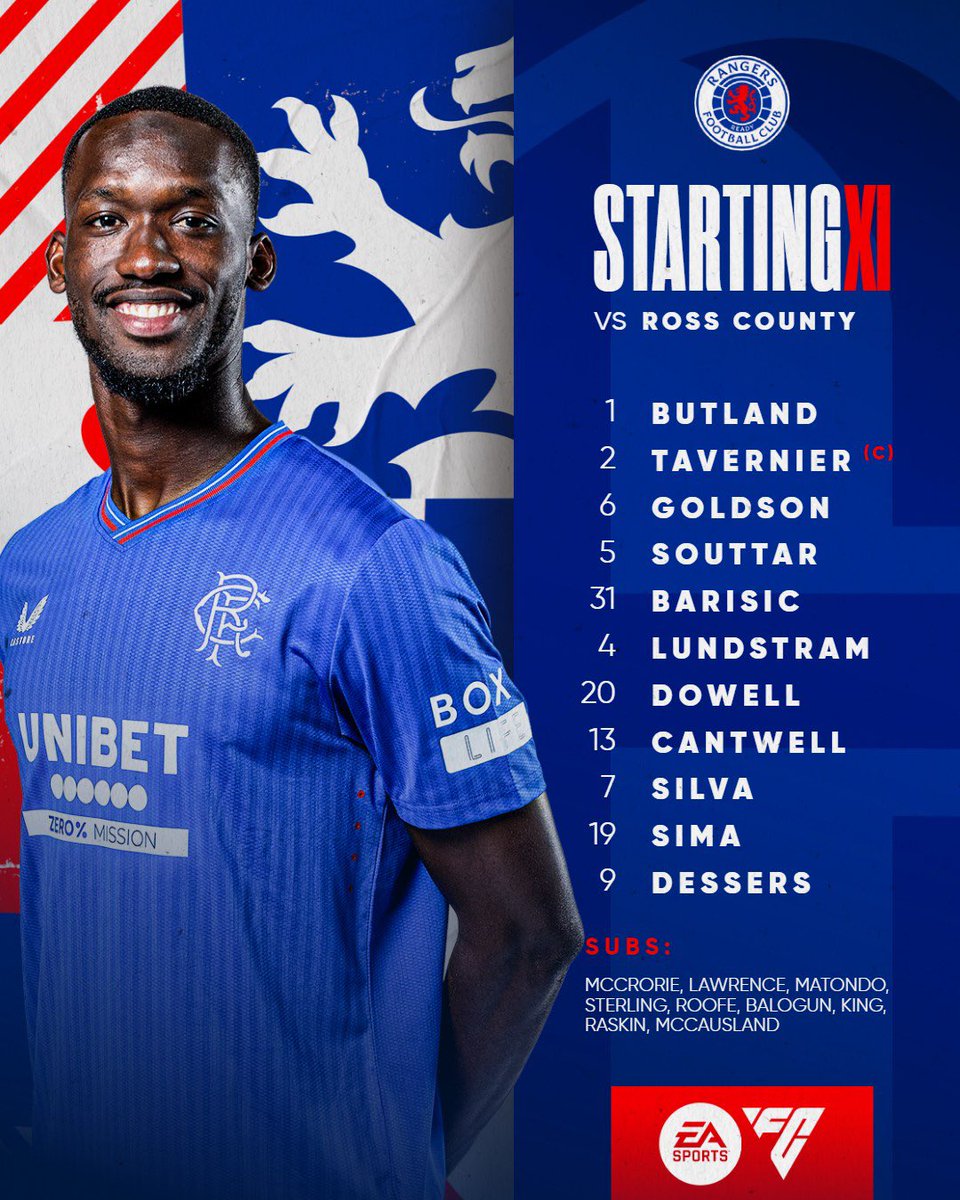 An attacking lineup from Rangers today: time to make up for lost time, after  Dundee’s debacle … 

#cinchPrem | #RangersFC | #ROSRAN