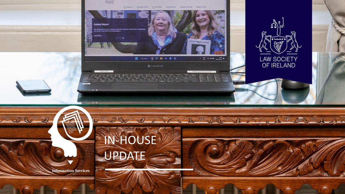 The latest In-House Update is now online. See tailored news, training and resources for solicitors in the private or public in-house sectors here: lawsociety.ie/news/news/Stor…