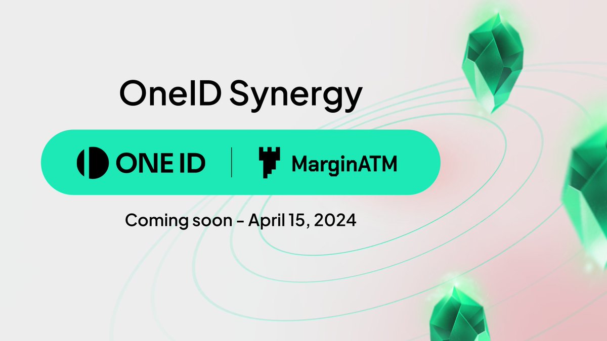 OneID Synergy Together we unite. Together we thrive. By the communities, for the communities. #MarginATMxOneID #OneIDSynergy