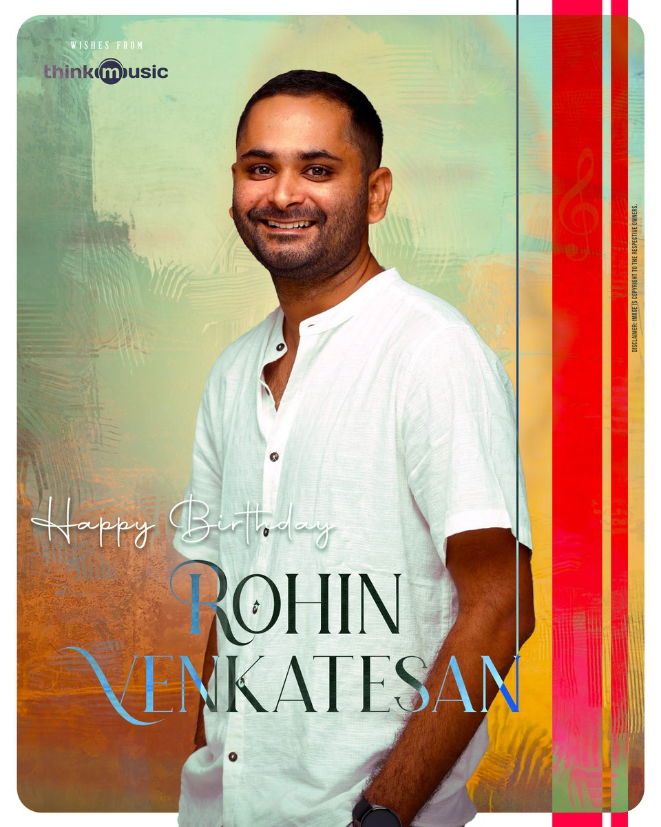 Wishing the happiest of birthday to the incredibly talented director, #RohinVenkatesan! @rohinv_v 🥳🎞️

#HBDRohinVenkatesan #ThinkMusic