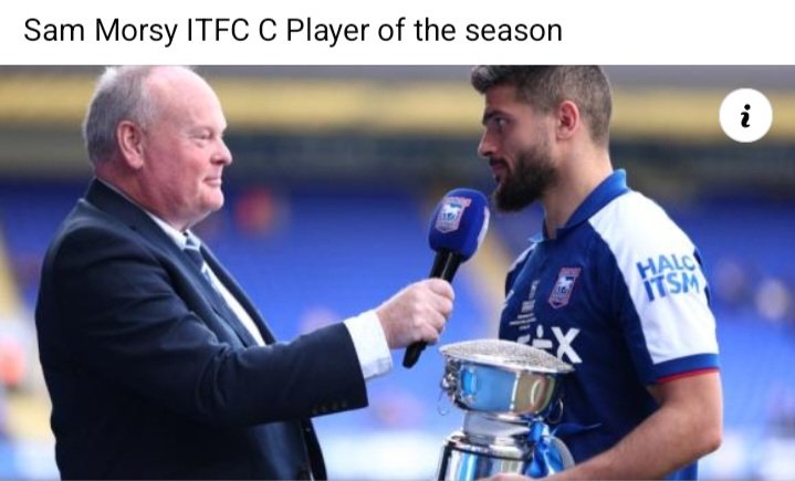 Strange decision to do POTY presentation after the game in what was an empty stadium..This guy has drove us to where we are and deserved more recognition. Should have been before ko maybe, as so to get the applause he deserved from a packed Portman Road.