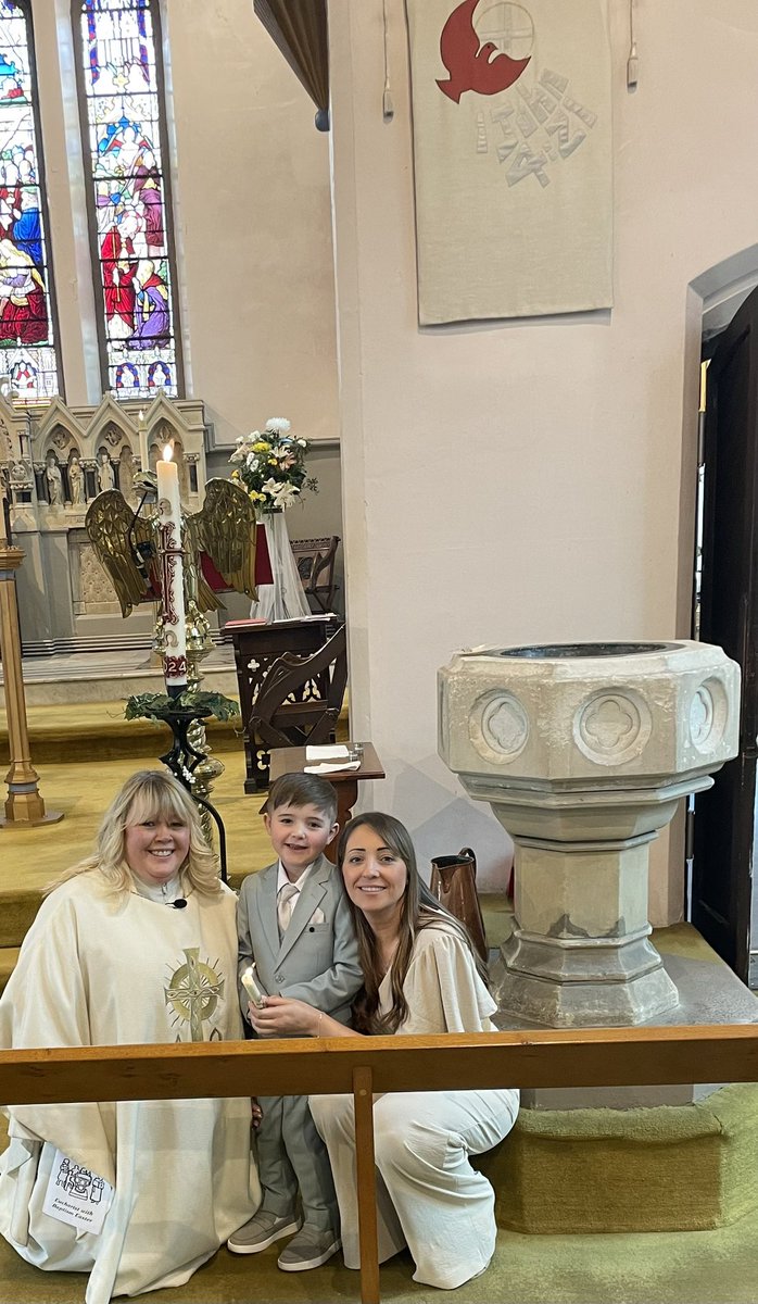 Wonderful to welcome Myles, to the Lord's family through baptism at St Mark's Heyside this morning. Stacey and Myles worship with us at St Mark's on a Sunday. Shine as a light in the world Myles to the glory of God the Father!