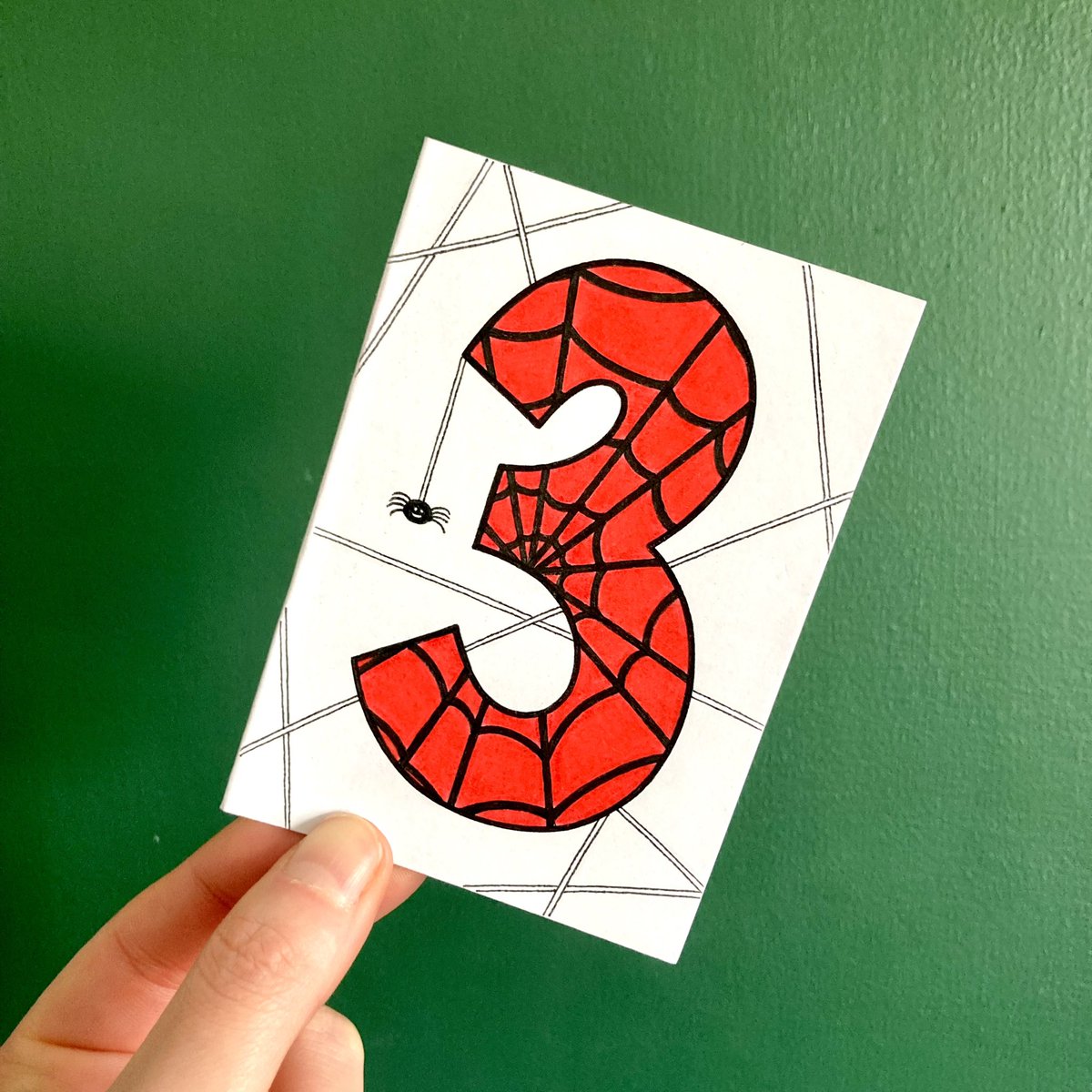 What more could you want turning 3 than a card to match your trainers? 🕷️🕸️

#handdrawn #birthday #card #carddesign #spiderman #web #fineart #oneofakind #madetoorder #unique #custom #art #design