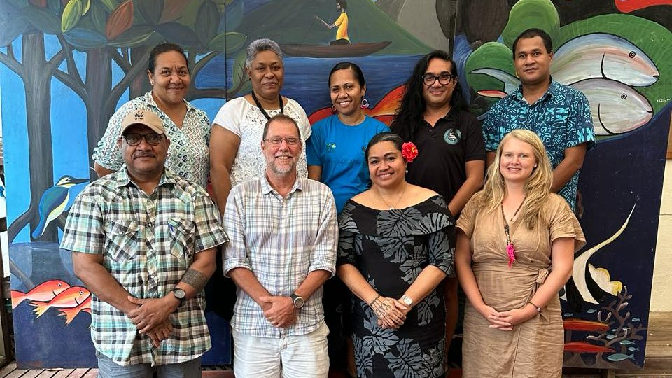 .@IUCN_Oceania RD Leituala Kuiniselani Toelupe Tago recently paid a courtesy visit to @wwfpacific to meet with Director Mark Drew & his team to discuss potential areas of collab to amplify efforts of protecting Oceania's environment and its precious biodiversity. 🌏🌱🤝🐼