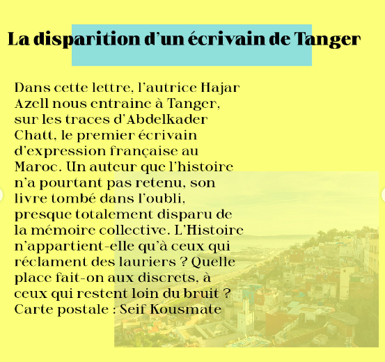 AzellHajar's tweet photo. J-1 pour soutenir le média @LaDisparition__ pour lequel j'ai eu la joie d'écrire.✨
Abonnez-vous pour recevoir une lettre en papier qui raconte quelque chose qui disparait. Vous soutiendrez alors un média 100 % indé, sans lien avec Kretinsky ou Bolloré (ils se font rares). https://t.co/jMJ8XOOd7z