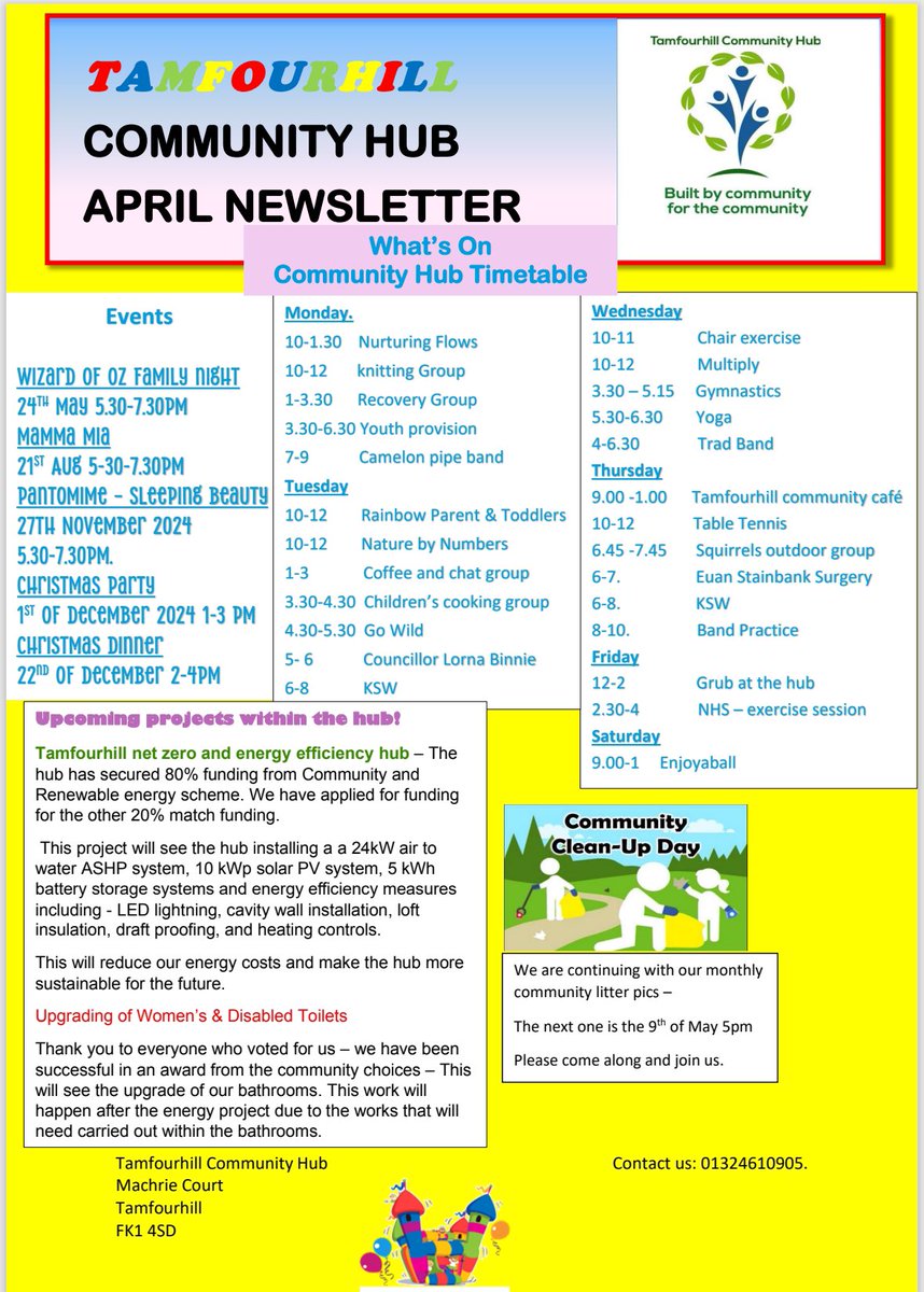 April newsletter @falkirkcouncil @CVSFalkirk @KSBScotland