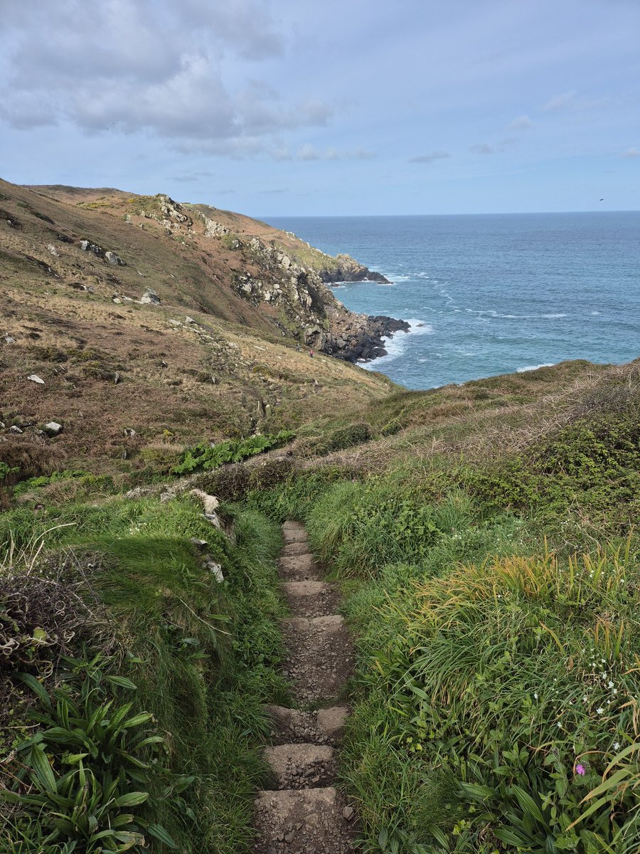 Coastal walk today, aka endurance test with rock climbing #cornwall