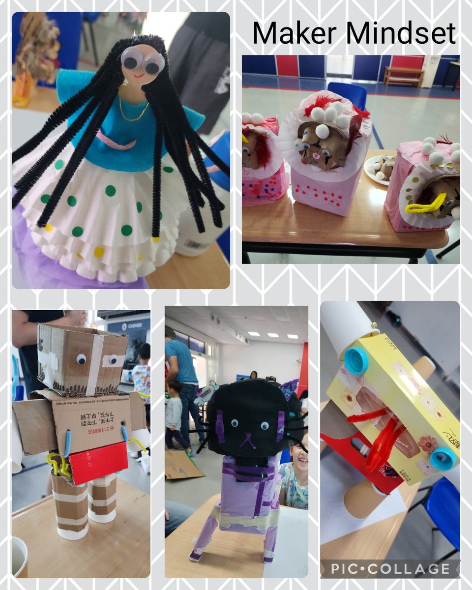 Another great Maker Saturday at @AISGZ with K-2 families coming together for a couple hours to complete a maker challenge together. A lot of great new friends for Rammie the Ram to hang out with during summer vaca! #makermindset