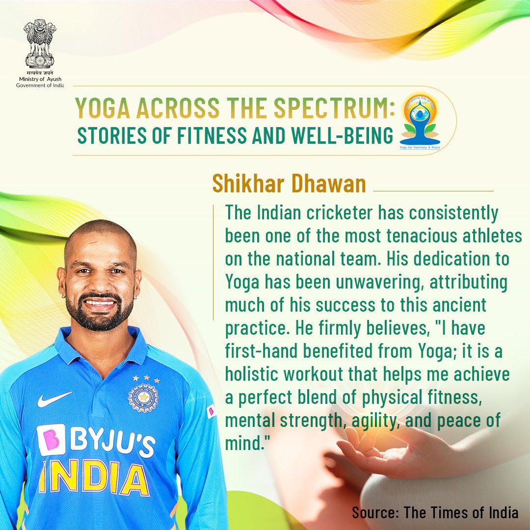 Shikhar Dhawan's steadfast commitment to Yoga highlights its significant role in his athletic success. By embracing Yoga as a holistic workout, he attests to its multifaceted benefits, which extend beyond physical fitness to encompass mental resilience, agility, and inner peace.