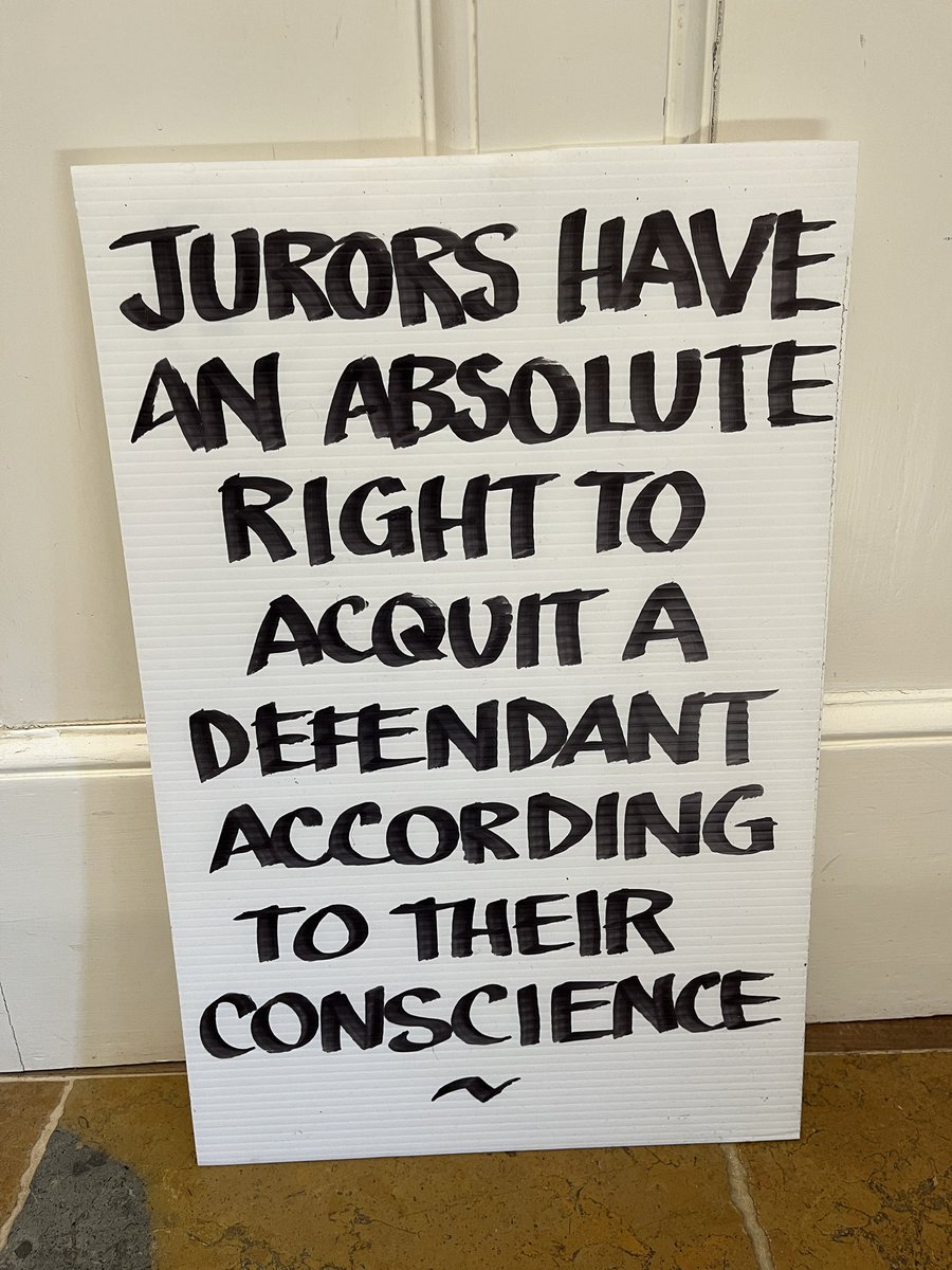 Ready for action in #gloucester tomorrow. Start of National Week of Action (peaceful protest) @DefendourJuries #iamtrudiwarner #prosecutemetoo An ancient right that has been established in law for 400 yrs is being taken away. #istandwithtrudiwarner