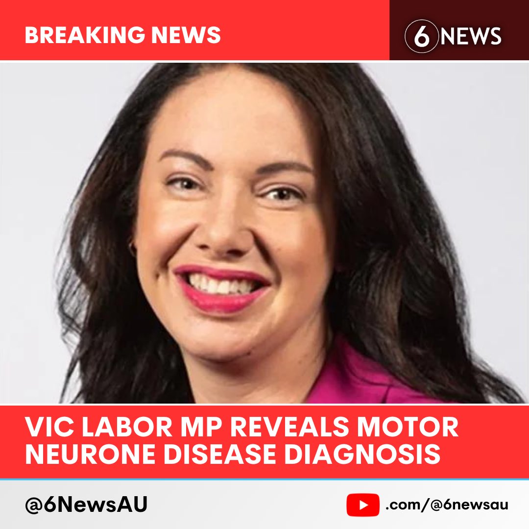 #BREAKING 🚨 Victorian Labor MP Emma Vulin has revealed she’s been diagnosed with Motor Neurone Disease (MND)

She will continue to serve as member for Pakenham, saying the speed at which MND affects people varies and she is in early stages

#6NewsAU | 6newsau.com