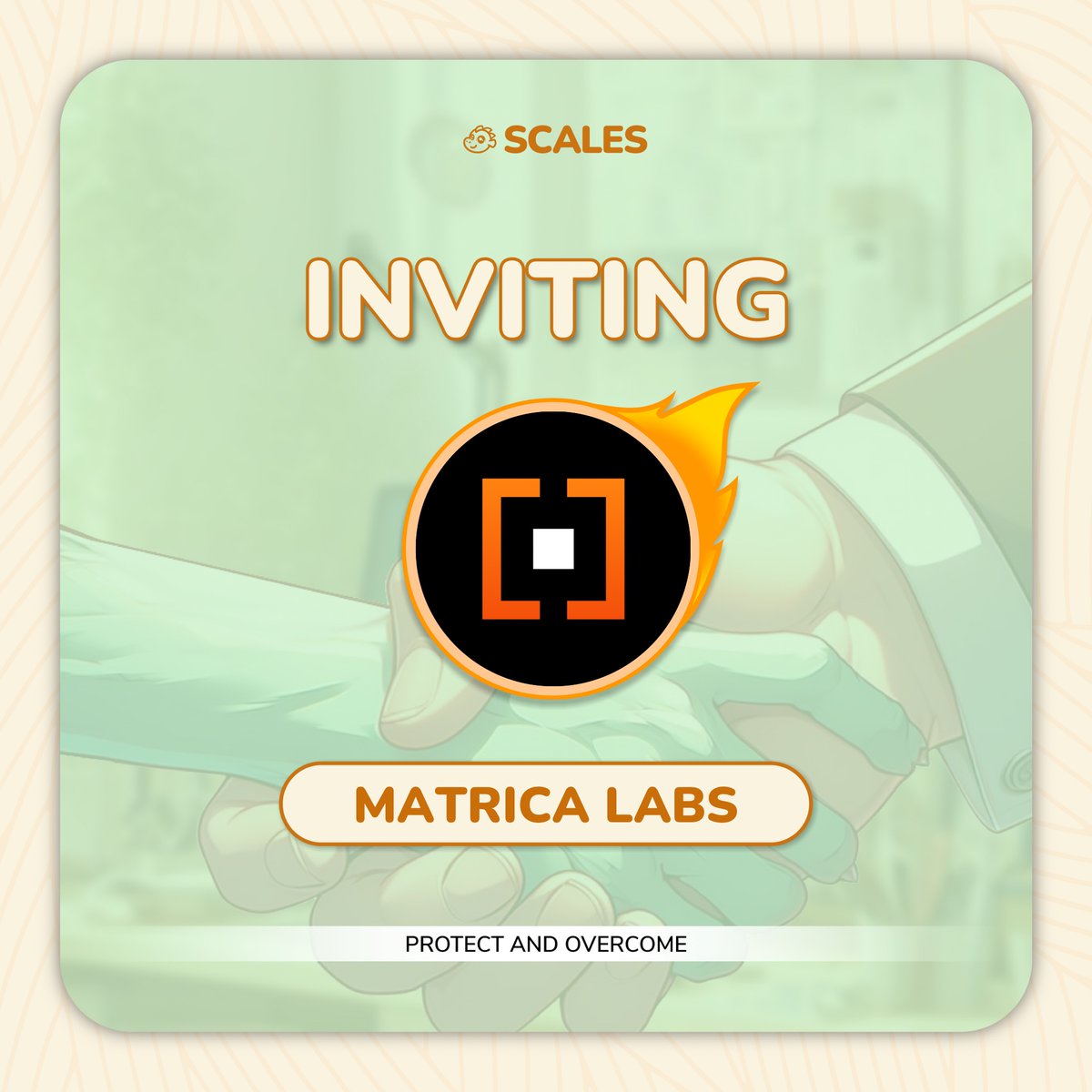 We would like to formally invite the <a href="/MatricaLabs/">Matrica 🔳</a> community to join SCALES on our ventures in wallet security💚

Join our Discord now to get Protected and secure your $SCALES airdrop