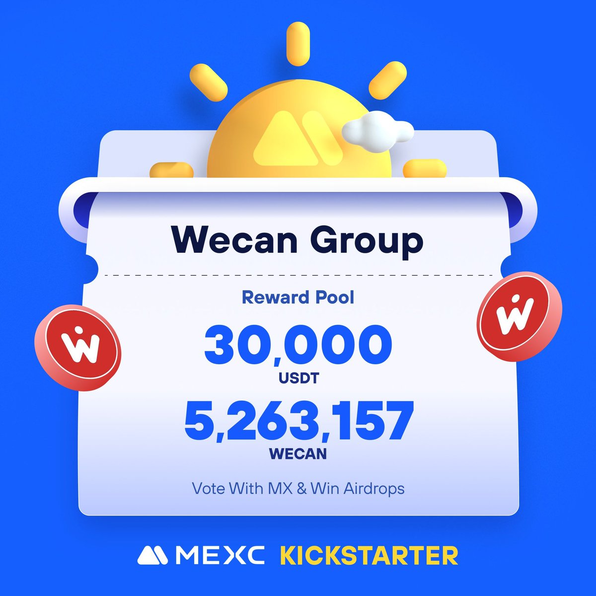 MEXC_DE's tweet photo. #WecanGroup , ein Unternehmen, das Blockchain-basierte Lösungen für sicheres Datenmanagement für Einzelpersonen, Unternehmen und Finanzinstitute anbietet, kommt zum #MEXCKickstarter 🚀
🗳Stimme mit $MX ab, um Airdrops zu teilen
📈 $WECAN /USDT-Handel: 15.04.2024, 12:00 Uhr
Details: https://t.co/4sptxpFxNG