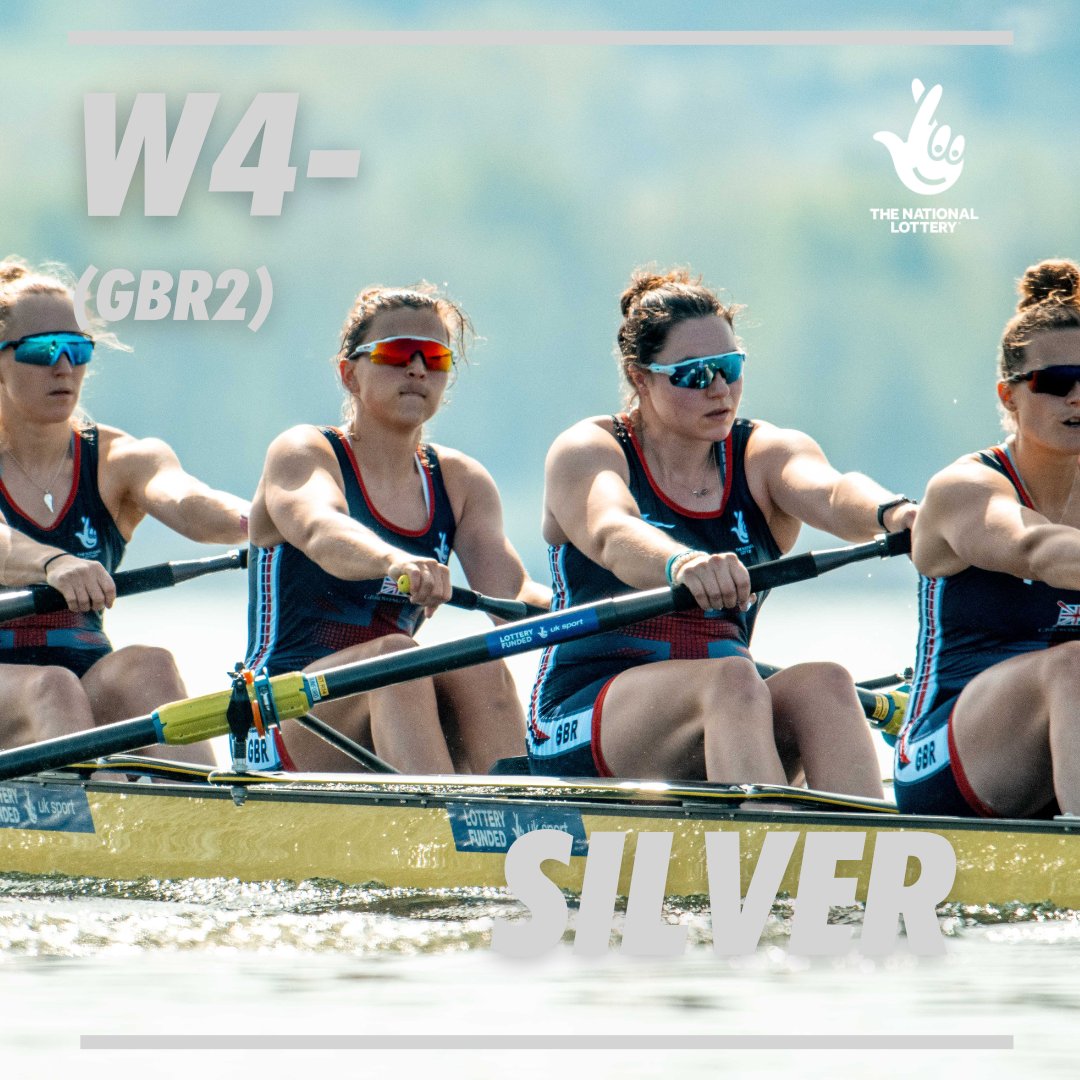 It's silver for the GBR2 women's four of Heidi Long, Rowan McKellar, Holly Dunford and Emily Ford, putting two GBR crews on the podium in this event 🥈

The crew finished ahead of the current World Champions from the Netherlands 🇳🇱

Well done! 👏

#GBRowingTeam #WRCVarese