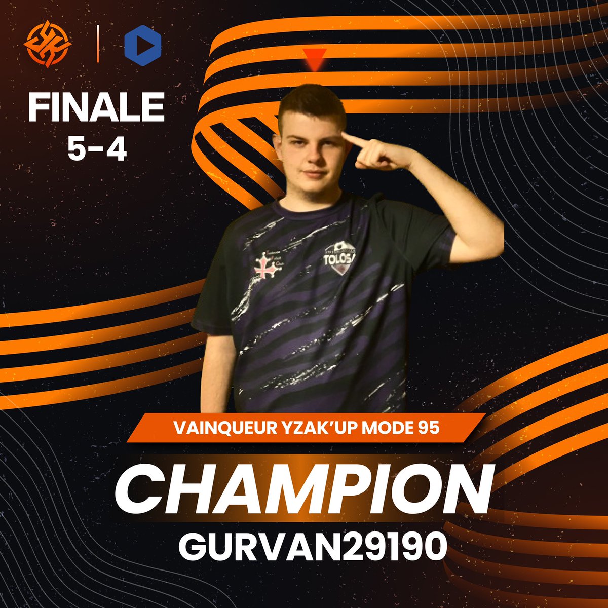 🏆Félicitations à <a href="/Gurvan29190/">Gurvan08_</a> d’avoir remporté la première édition de la Yzak’Up. 

De plus un gros merci à tous les participants 🫶🏻