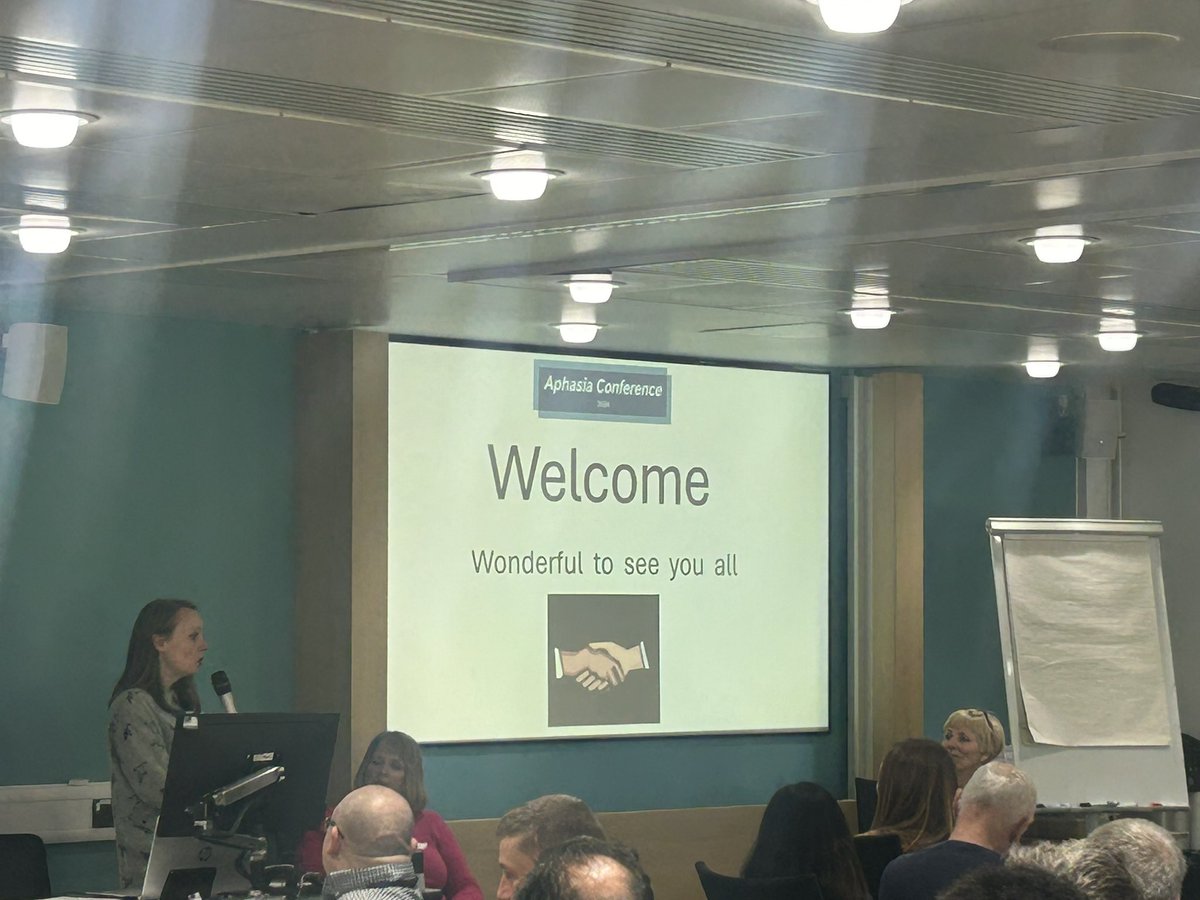 Lovely to see so many  people living with #aphasia in Coventry. We have begun.