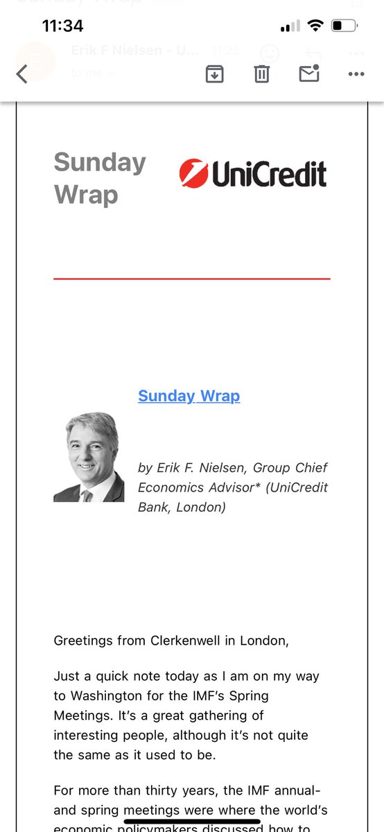 In today’s Sunday Wrap - on my way to the IMF spring meetings. What’s on the agenda - and what’s not. Why economic policymakers have been subordinated to the national security teams. research.unicredit.eu/DocsKey/econom…