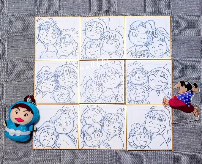 〜ミニ色紙進捗〜 
最終的にカラーになるよ
イベントまでにたくさん描きます💪 