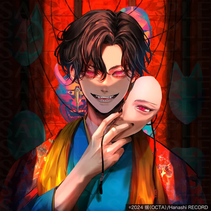【Work】朗読CD『朗読喫茶 噺の籠 Premium』のジャケットイラスト(キャラデザ含)を担当しました。商品情報は↓に記載しています!#揺Work絵 