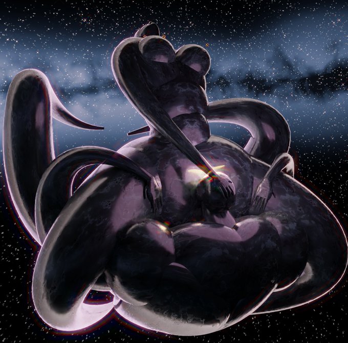 &ldquo;Space Odyssey &ldquo; 🪐☄️👽🚀  when im not prompting or painting Im often diving into #Blender3D where I sculpt<a href="/tag/blender3d"class="tags"><span>#blender3d</span></a>