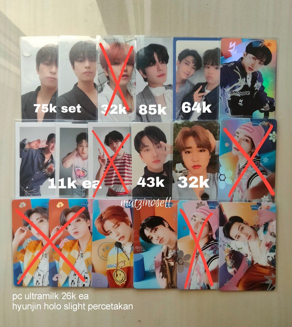 matzinosell's tweet photo. . . . update !

📍 lampung, ina
✅ co video shopee/tokopedia
💸 price idr sudah inc all

t. jual lfb pc skz ultramilk um nacific lee know changbin han hyunjin seungmin i.n green project fanmeeting lovestay chocolate maxident stray kids skz photocard pc poca pola pob https://t.co/zQ2OwhqcHY