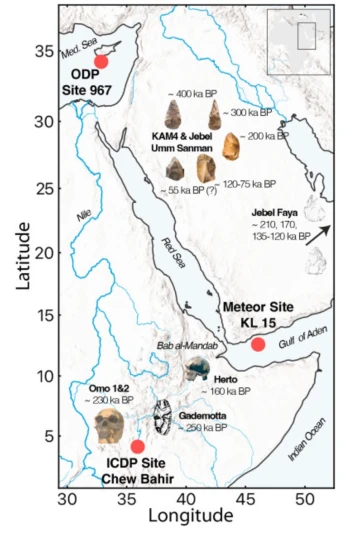 Spatio-temporal variations of climate along possible African-Arabian routes of H. sapiens expansion doi.org/10.1016/j.qsa.…