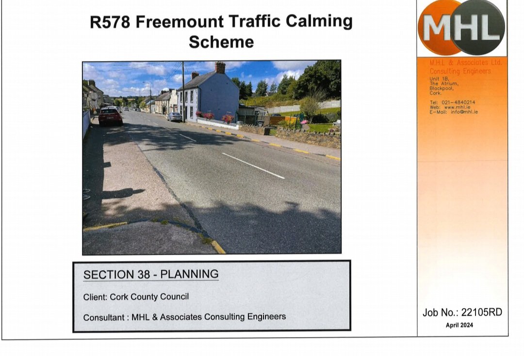johnpauloshea1's tweet photo. 1/2 - Updated plans were published this week for the Traffic Calming Scheme in #Freemount village.

Many thanks to everyone for their engagement on this plan to date. https://t.co/UPQ13zSYww