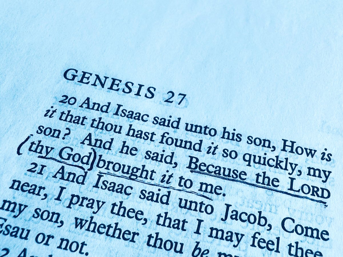 Jacob made a statement that shows the cause of why many children do not continue to serve the LORD once they leave home. Jacob said to his dad, 'Because the LORD thy God....' Notice that Jacob said, 'thy God.' Jacob did not make Isaac's God his own. Instead, he followed his…