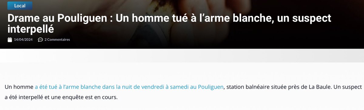 Encore une attaque au couteau, c’est un mort par jour en ce moment😡🤮⚠️☠️