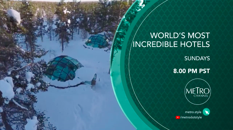 Escape to a winter wonderland in Northern Europe, where a snow-kissed retreat awaits. Don't miss this week's episode of #WorldsMostIncredibleHotels, this Sunday at 8 PM on #MetroChannel.