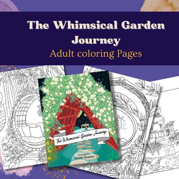 Buy The Whimsical Garden Journey Coloring Pages on @Gumroad raveenabaskaran.gumroad.com/l/oqlff