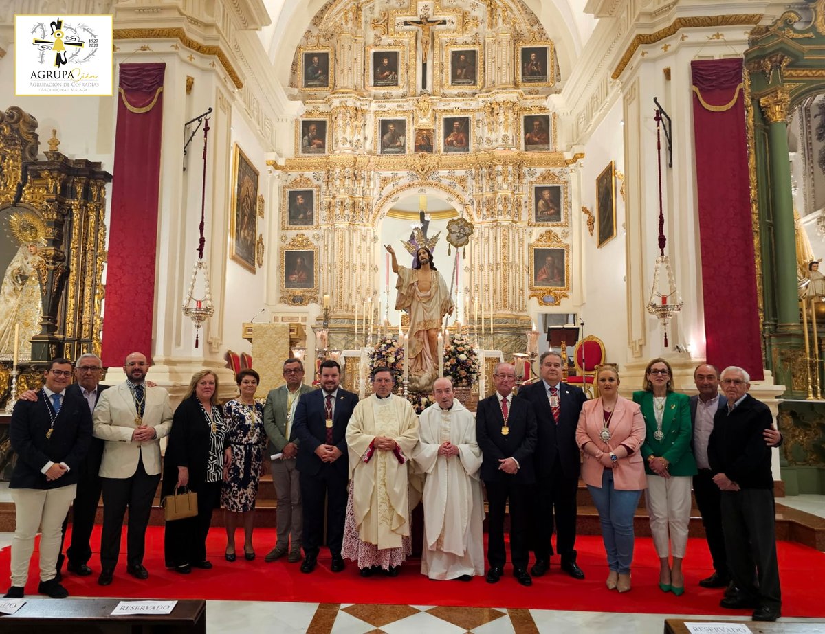 En la tarde de ayer tuvo lugar la Eucaristía de Acción de Gracias celebrada por esta Agrupación de Cofradías, presidida por el Stmo. Cristo Resucitado y con la que ponemos punto final a la Semana Santa 2024.