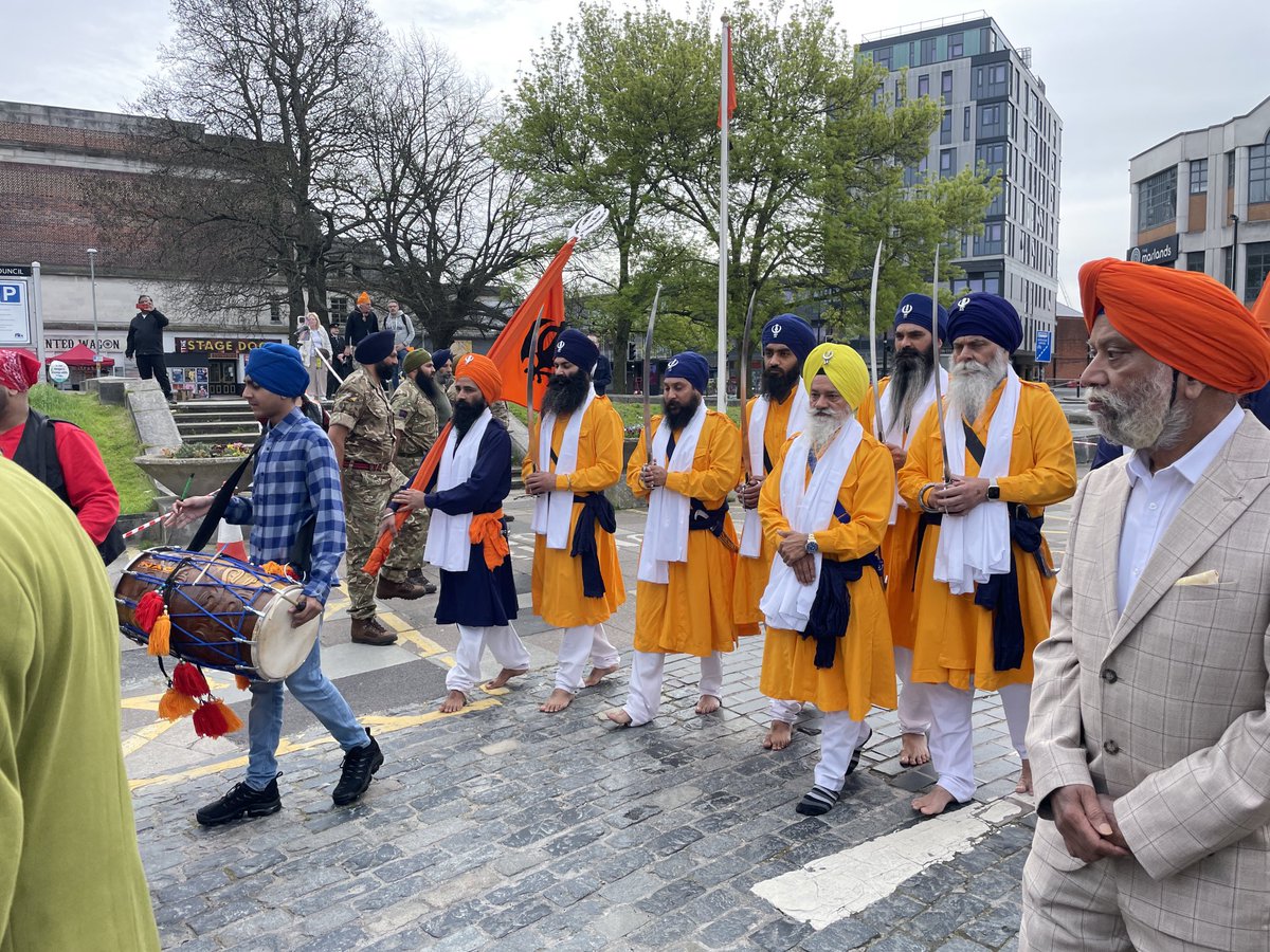 Celebrating #vaisakhi in #Southampton up to 10,000 expected for the parade later this afternoon watch full coverage tomorrow on <a href="/itvmeridian/">ITV News Meridian</a> at 1800