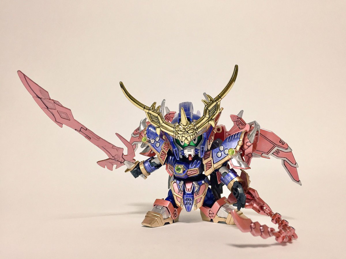 cfm_hobby's tweet photo. #カードダスSDガンダム
#SDガンプラコンテスト
① 闇の力、とくと見よ…！！
② 頑駄無闇元帥
③666 https://t.co/C91S1orSze