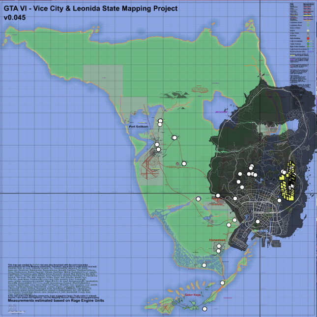 Comparison with #GTAV's map in Rage Engine Units (just an estimate).