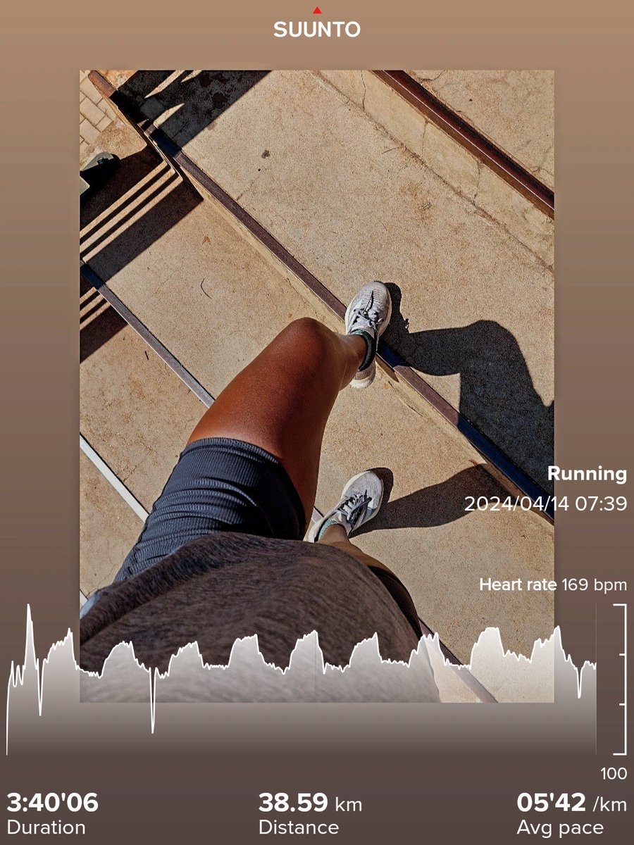 Sunday run day 😊 38 km run ✔️ #RunningWithTumiSole #Fetchyourbody2024