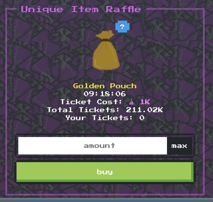 Our fifth powerful Unique Item is now LIVE in-game 🎉 

Enter the raffle using your $GOO and have a chance to own the powerful item before its listed in the Item Shop!       

Stake eth to 'steal' the item off other players and earn Blast Points whilst you hold it! <a href="/Blast_L2/">Blast</a>
