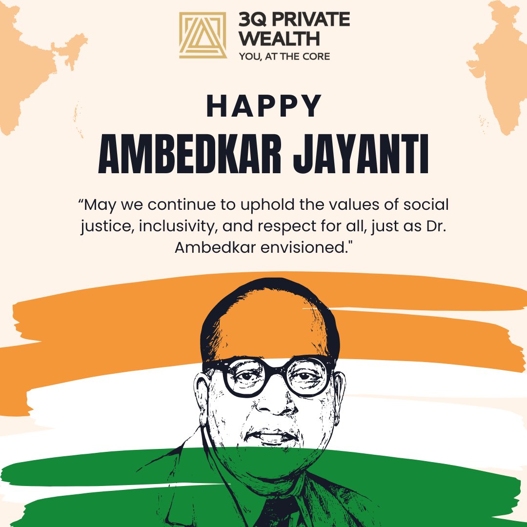 Today, we celebrate the birth anniversary of Dr. B.R. Ambedkar, a champion of social justice, equality, and human rights. His teachings continue to inspire us to strive for a more inclusive and compassionate society. #AmbedkarJayanti #BRAmbedkar #SocialJustice