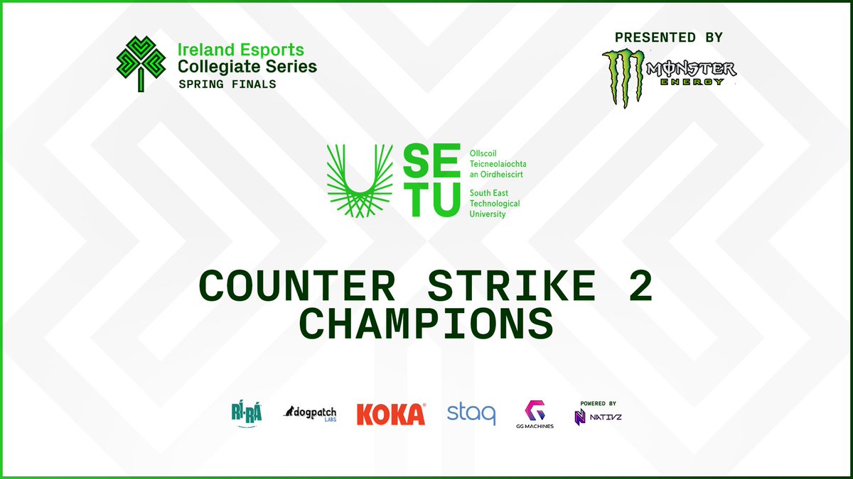 Your Counter Strike 2 Spring Champions, @SETUSPORTSWD! 🏆 Post match interview 👉 twitch.tv/irelandcollegi…