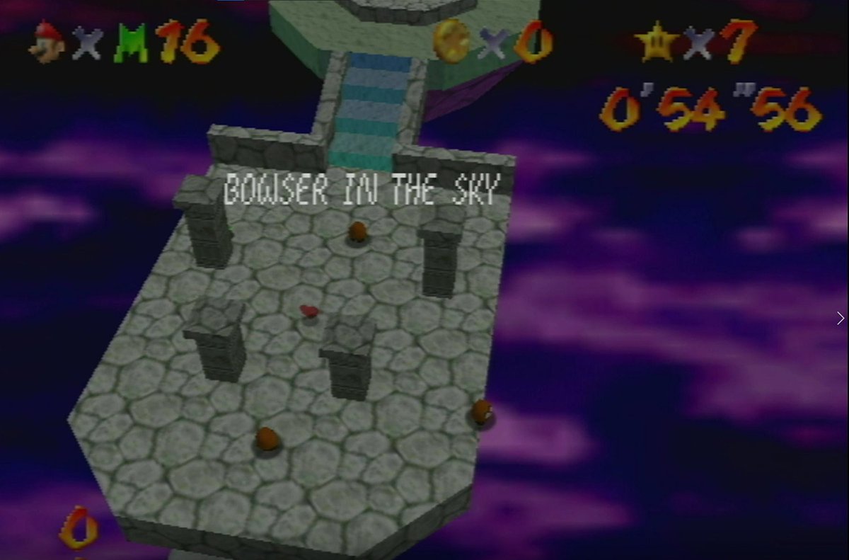 I labbed around for blindfolded Bowser in the Sky, and with a new proof of concept AND rta viable strats, this is the result. Sub 55 seconds! Next week we are cooking on streams. The sub 20 is getting closer everyday😎