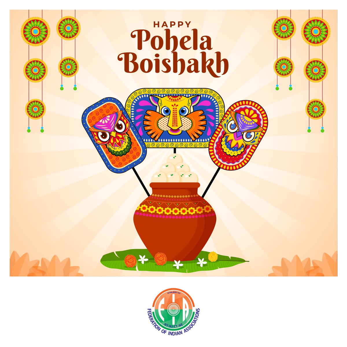 On this auspicious occasion, may you be blessed with good health, wealth, and happiness. Shubho Noboborsho! Happy Pohela Boishakh 🙏🏻 #PohelaBoishak #BengaliNewYear #ShubhoNoboborsho #PoilaBaisakh