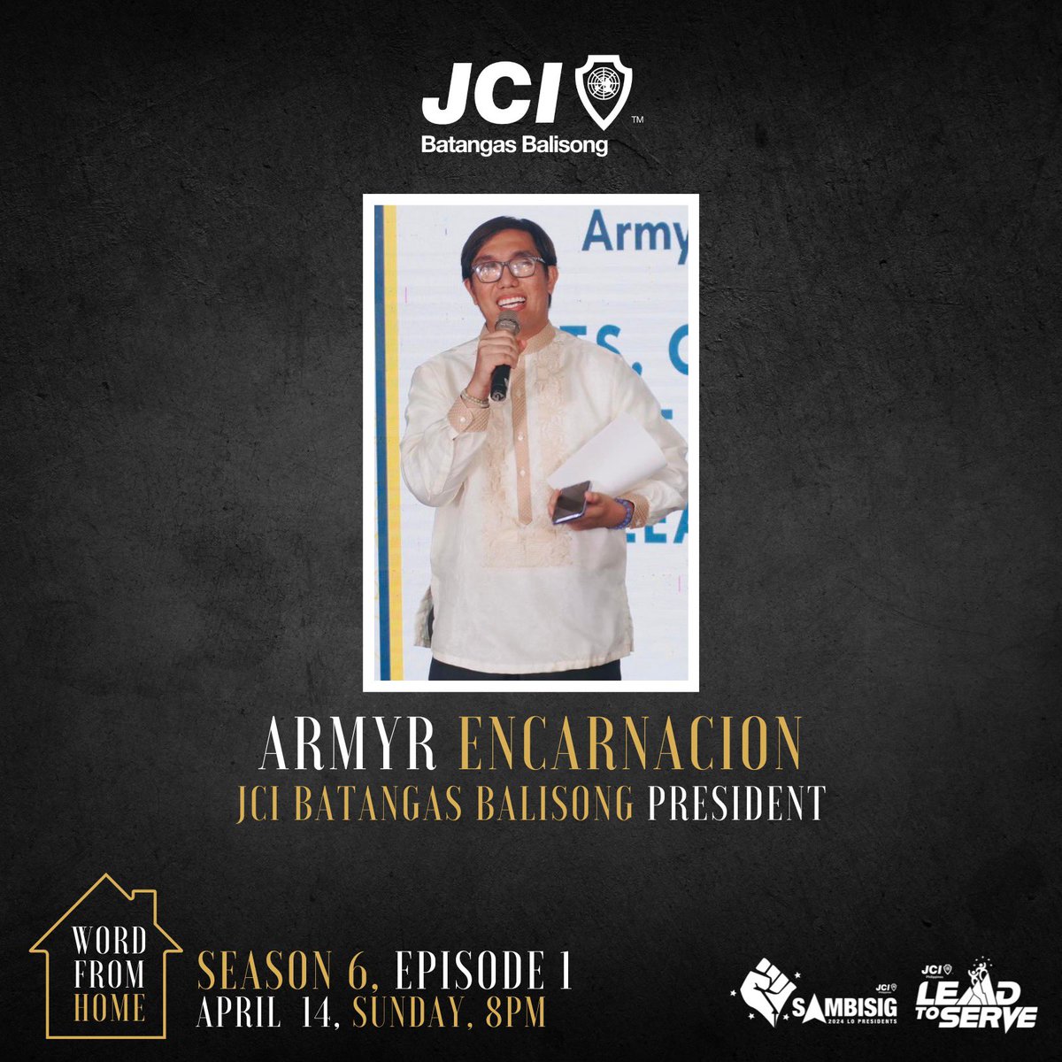 After more than 60 episodes last year, Word From Home is back for its 2nd season! For our primer, our special guest is no less than the Local Organization President of JCI Batangas Balisong - Mr. Armyr A. Encarnacion. #JCIPhilippines #JCIBatangasBalisong #LeadToServe