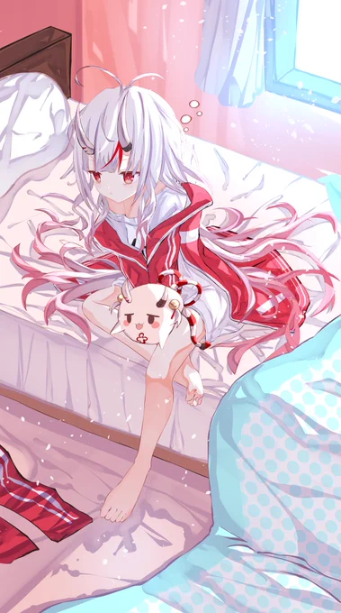 #太もも晒すとフォロワー増えるって聞いたんですがぽよ余が邪魔ですね… 