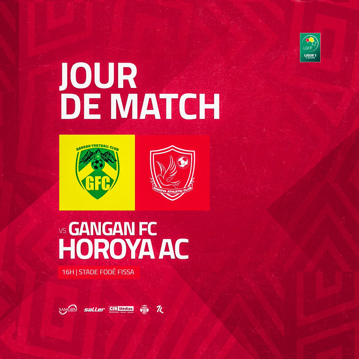 ⚡️𝗝𝗢𝗨𝗥 𝗗𝗘 𝗠𝗔𝗧𝗖𝗛 🏆 #Ligue1Guicopres🇬🇳 🎯 Journée 13 🆚 𝗚𝗔𝗡𝗚𝗔𝗡 𝗙𝗖 🏟 Stade Fodé Fissa ⏱ 16:00 GMT 📲 #GanganHAC #PanAfricanTeam 🔴⚪️