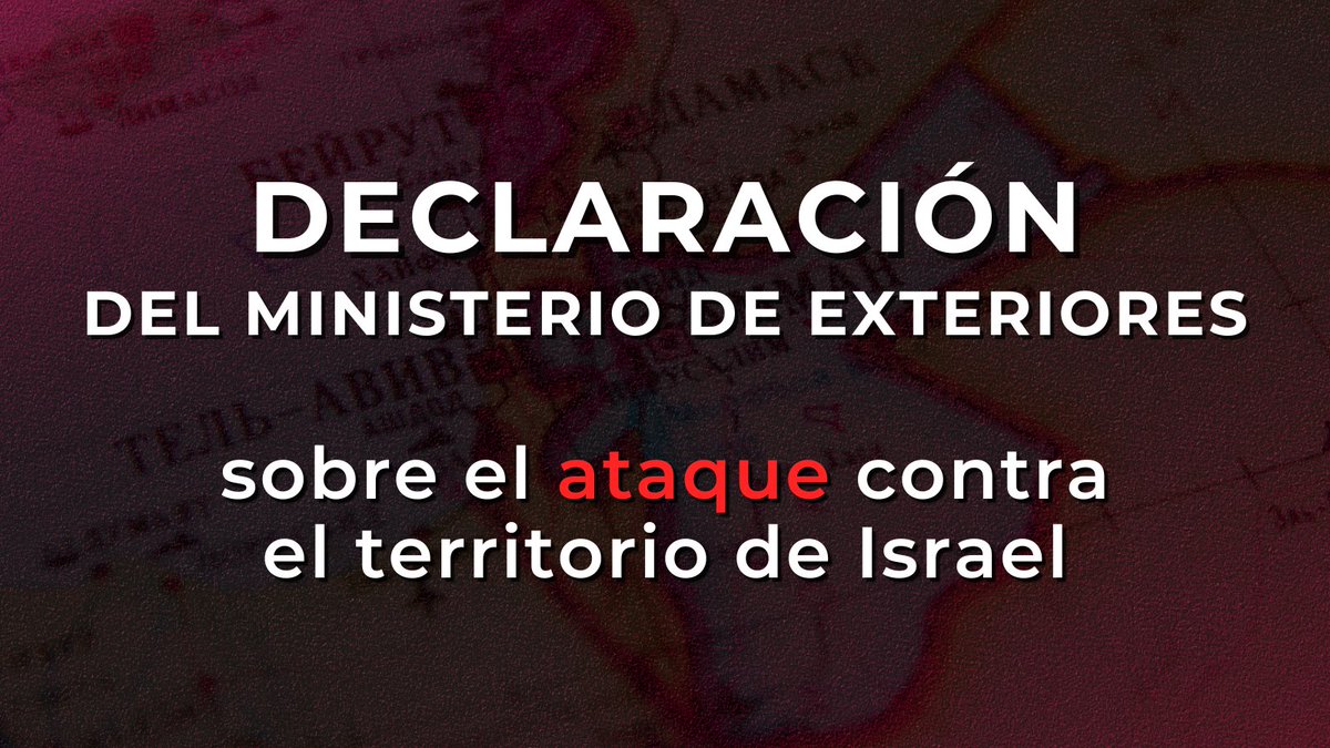 ❗ Expresamos nuestra extrema preocupación por otra escalada peligrosa en Oriente Medio. Instamos a todas las partes implicadas a que actúen con moderación. Esperamos que resuelvan los problemas existentes por medios políticos y diplomáticos. 🔗 t.me/MAERusia/3862