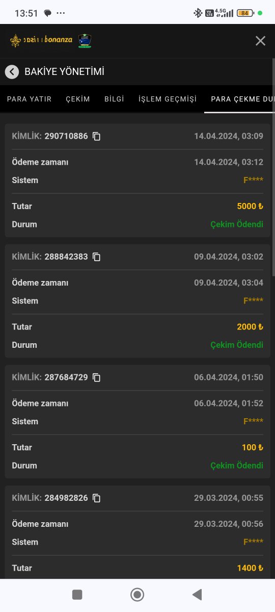 Erhan40360267's tweet photo. #CasinoBonanza  3 dakika ödeme id 1221972558 https://t.co/E6RcugqZG9