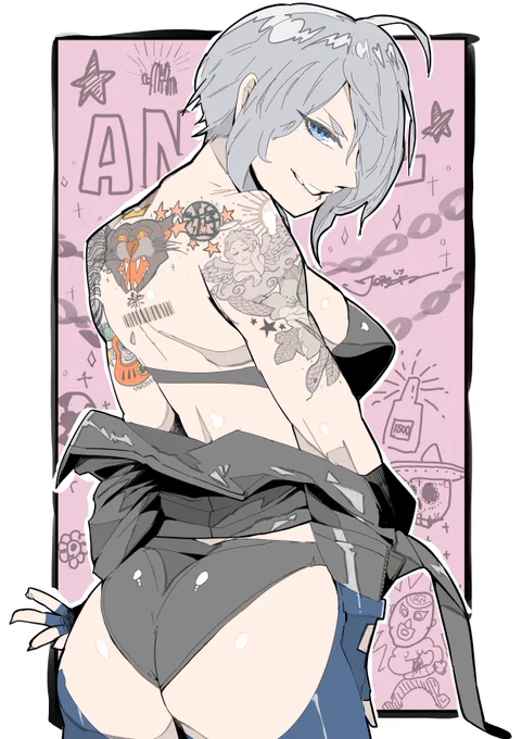 #背中だけで50rpされたら奇跡
去年描いたアンヘルです。 