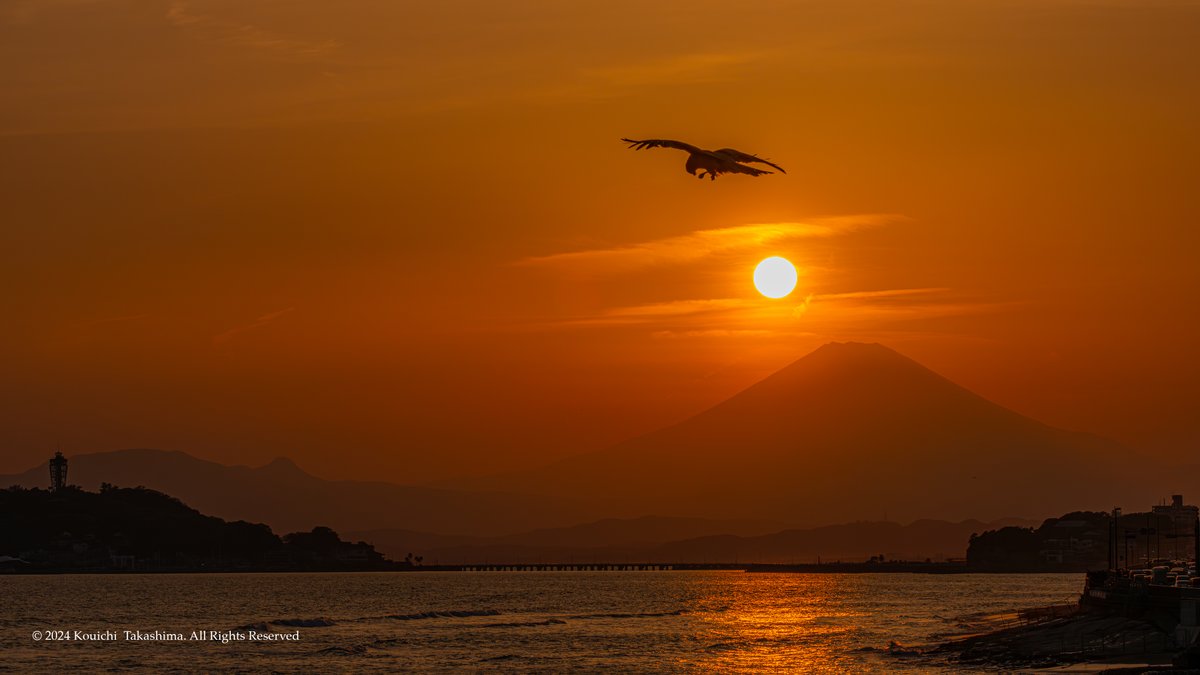 神奈川県 鎌倉市 稲村ヶ崎 鎌倉海浜公園
富士山と夕日がとても綺麗でした✨
#NaturePhotograhpy  #夕日