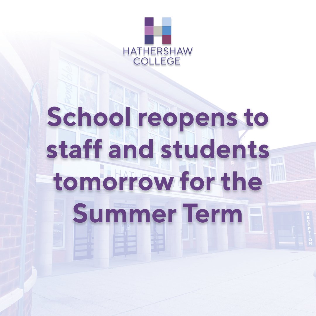 We're looking forward to having pupils back in the building tomorrow! #TogetherWeSucceed